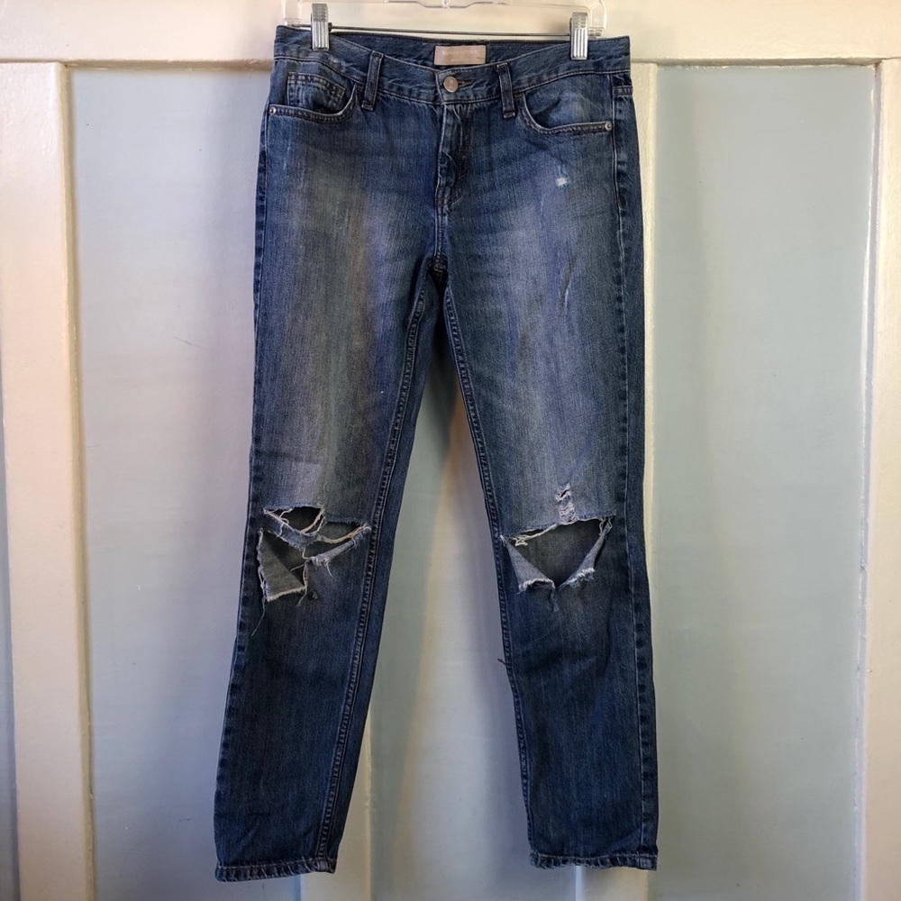Banana Republic Blue Boyfriend Jeans w/ Holes 👖